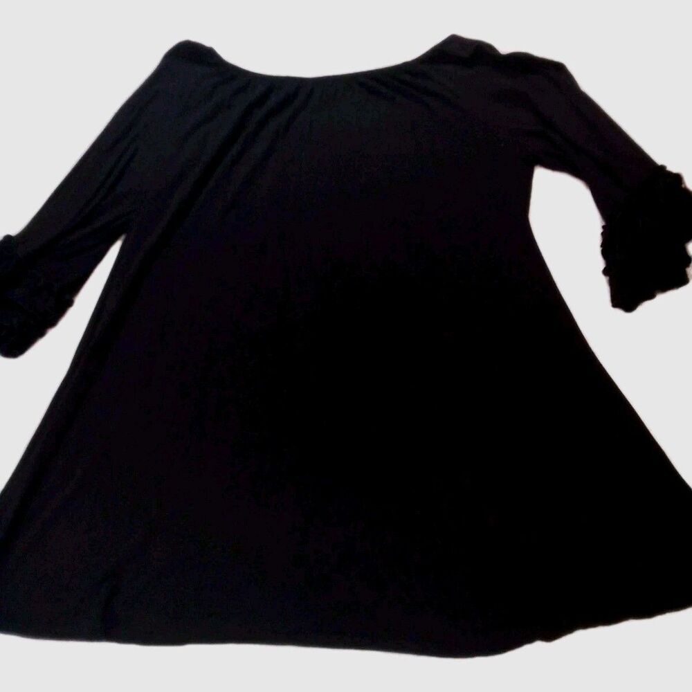 Women's Pink Coconut ‎ Brown Long Sleeve ruffled Dress Size Large